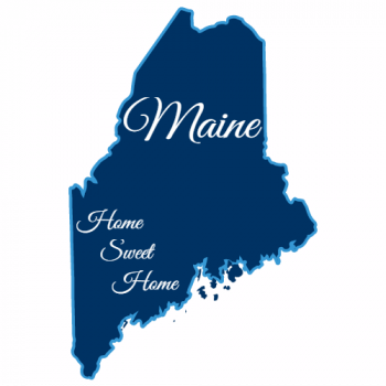 Maine Home Sweet Home Sticker - U.S. Custom Stickers