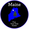 Maine The Pine Tree State Sticker - U.S. Custom Stickers