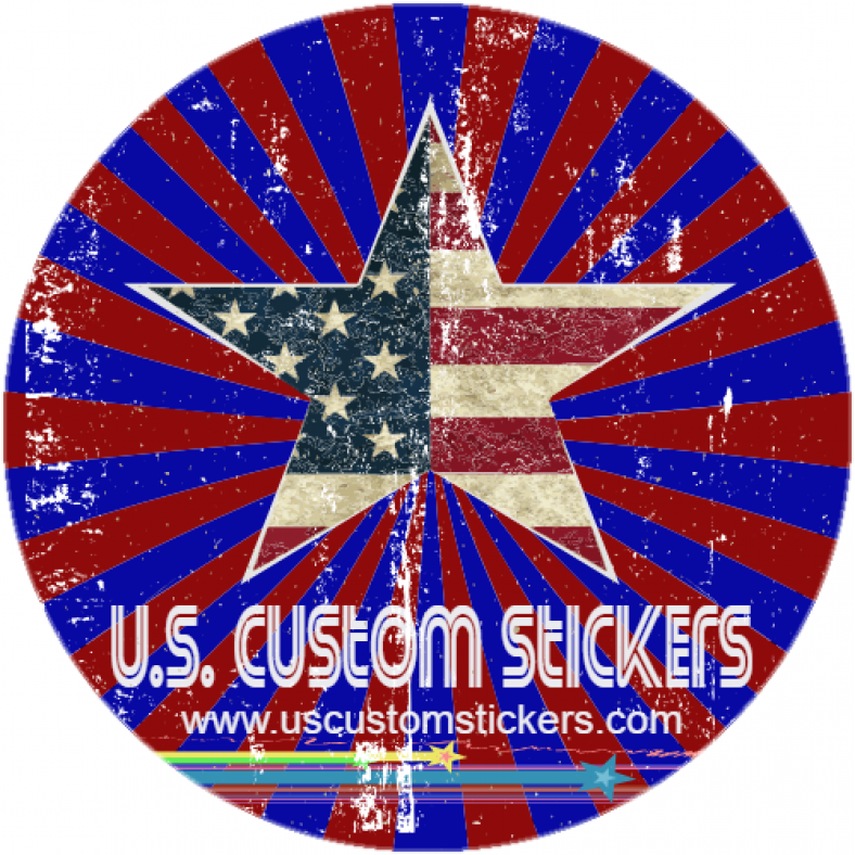 Custom Make Your Own Retro Decal Sticker Printing