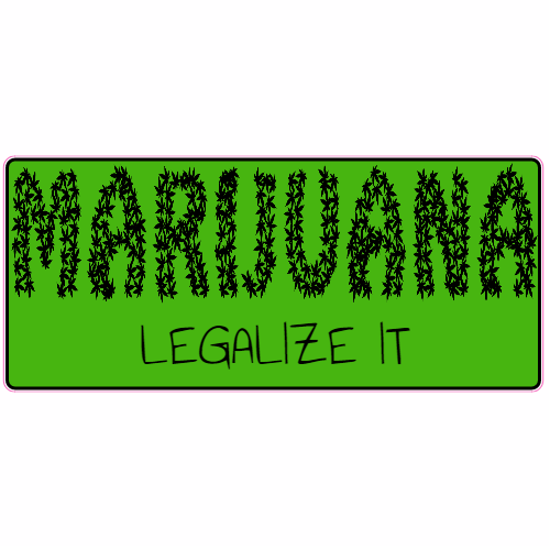 Marijuana Legalize It Sticker - U.S. Custom Stickers