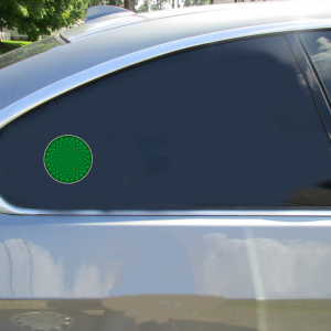 Marijuana Vortex Green Circle Sticker - Car Decals - U.S. Custom Stickers