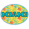 Miami Art Deco Oval Sticker - U.S. Custom Stickers