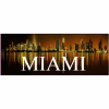 Miami Night Skyline Decal - U.S. Customer Stickers
