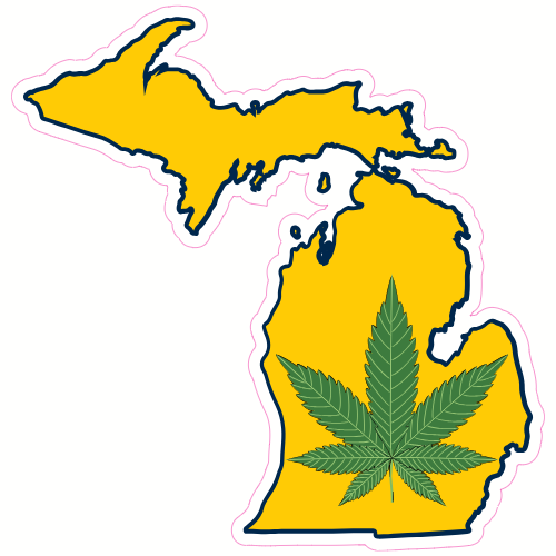Michigan Legalized Weed Decal - U.S. Customer Stickers