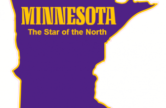 Minnesota Purple Star Of The North Decal - U.S. Customer Stickers