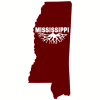 Mississippi Roots State Shaped Decal - U.S. Customer Stickers