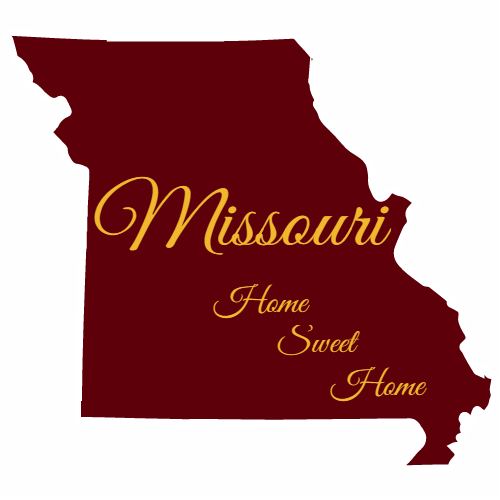 Missouri Home Sweet Home State Sticker - U.S. Custom Stickers