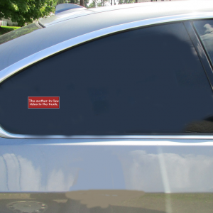Mother-In-Law In Trunk Bumper Sticker - Car Decals - U.S. Custom Stickers