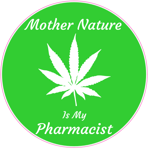 Mother Nature Is My Pharmacist Weed Sticker - U.S. Custom Stickers