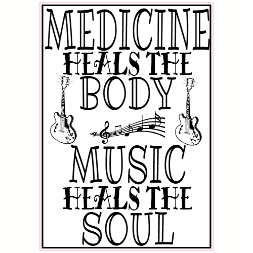 Music Heals The Soul Sticker - U.S. Custom Stickers