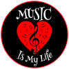 Music Is My Life Sticker - U.S. Custom Stickers