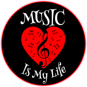 Music Is My Life Sticker - U.S. Custom Stickers