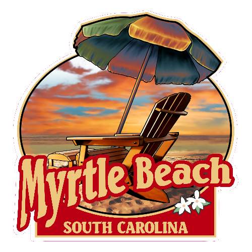 Myrtle Beach South Carolina Sunset Decal