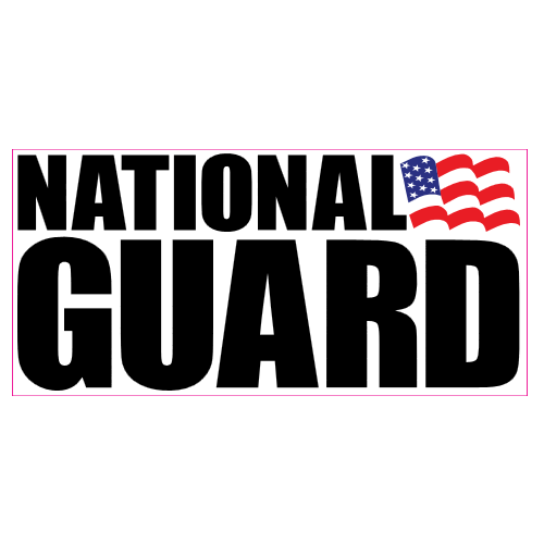 National Guard Bumper Sticker - U.S. Custom Stickers