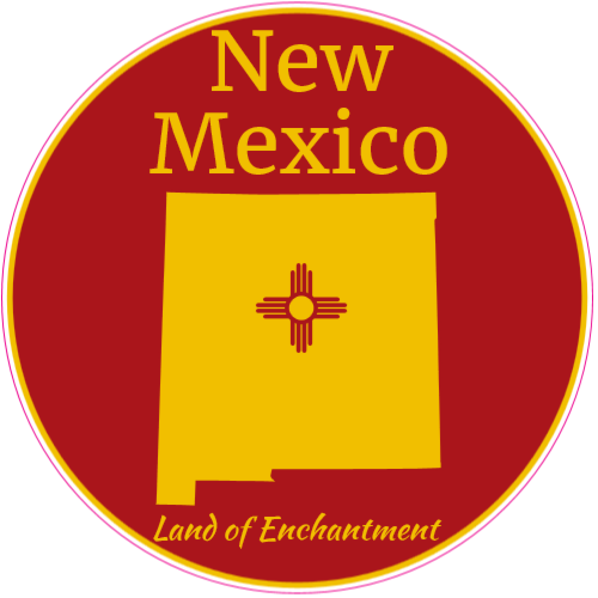 New Mexico Land Of Enchantment Sticker U.S. Custom Stickers