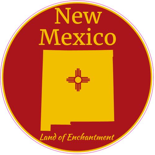 New Mexico Land Of Enchantment Sticker - U.S. Custom Stickers