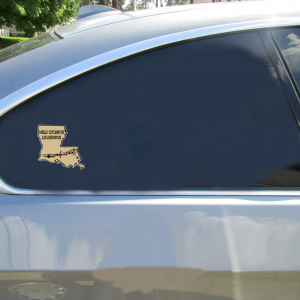 New Orleans Louisiana State Shaped Sticker - Car Decals - U.S. Custom Stickers