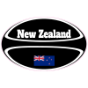 New Zealand Flag Rugby Ball Decal - U.S. Customer Stickers