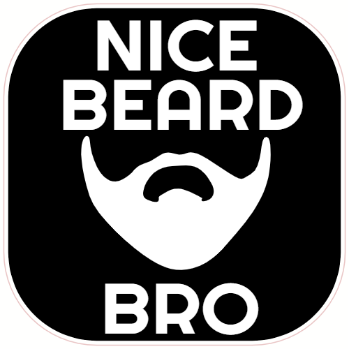 With Great Beard Comes Great Responsibility Sunglasses Bro Silver Full Color window decal sticker 