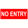 No Entry Red Door Decal - U.S. Customer Stickers