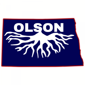 North Dakota Olson Family Roots Decal - U.S. Customer Stickers