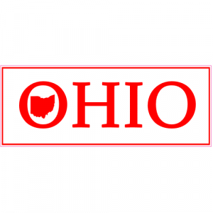 Ohio Bumper Sticker With State - U.S. Custom Stickers