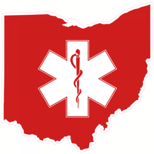Ohio EMS State Shaped Decal - U.S. Customer Stickers