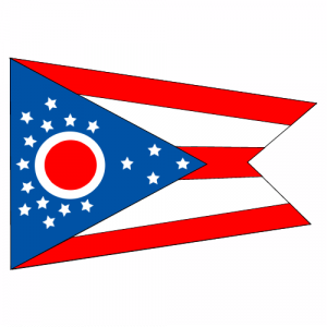 Ohio State Flag Decal - U.S. Custom Stickers