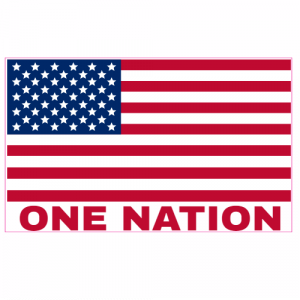 One Nation American Flag Decal - U.S. Customer Stickers