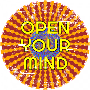 Open Your Mind Trippy Circle Decal - U.S. Customer Stickers