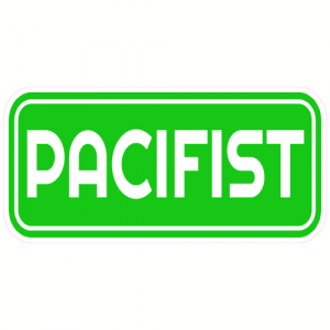 Pacifist Peace Decal - U.S. Customer Stickers