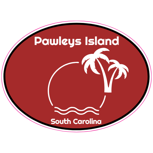 Pawleys Island SC Oval Decal - U.S. Customer Stickers