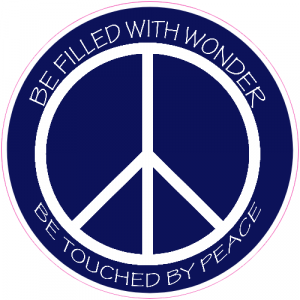 Peace Wonder Circle Sticker - U.S. Custom Stickers