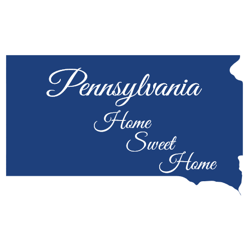 Pennsylvania Home Sweet Home Sticker - Car Decals - U.S. Custom Stickers