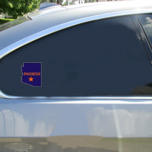Phoenix Arizona State Shaped Sticker - Car Decals - U.S. Custom Stickers