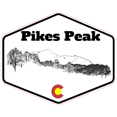 Pikes Peak Colorado Decal - U.S. Customer Stickers