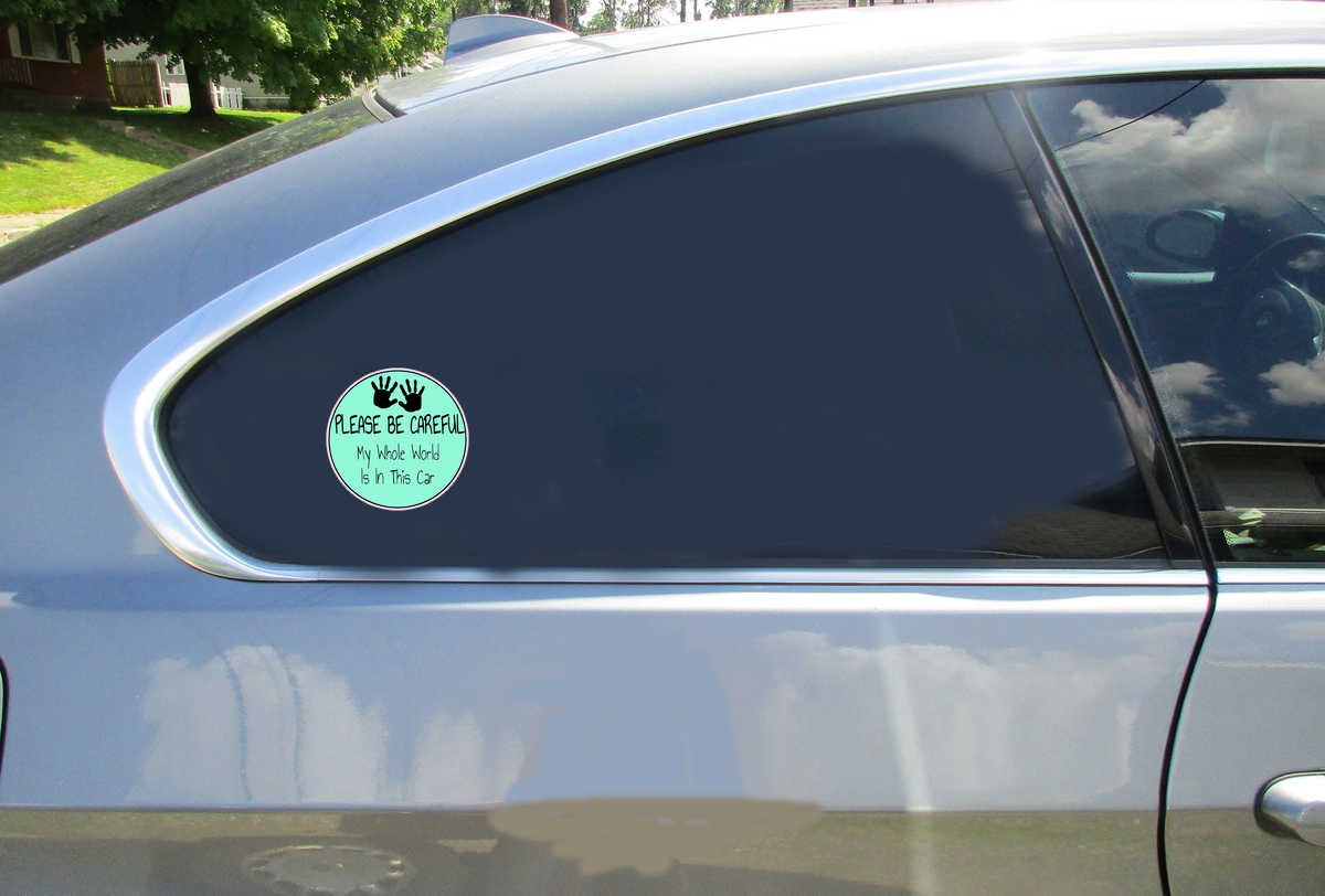 Please Be Careful Kids Sticker - Car Decals - U.S. Custom Stickers
