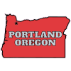 Portland Oregon State Shaped Decal - U.S. Customer Stickers