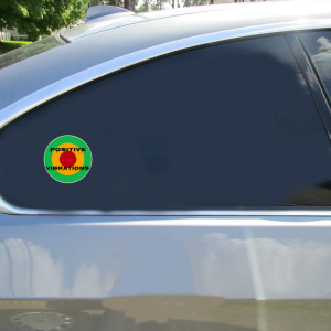 Positive Vibrations Rasta Circle Sticker - Car Decals - U.S. Custom Stickers