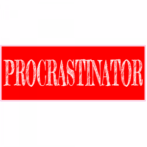 Procrastinator Red Bumper Decal - U.S. Customer Stickers