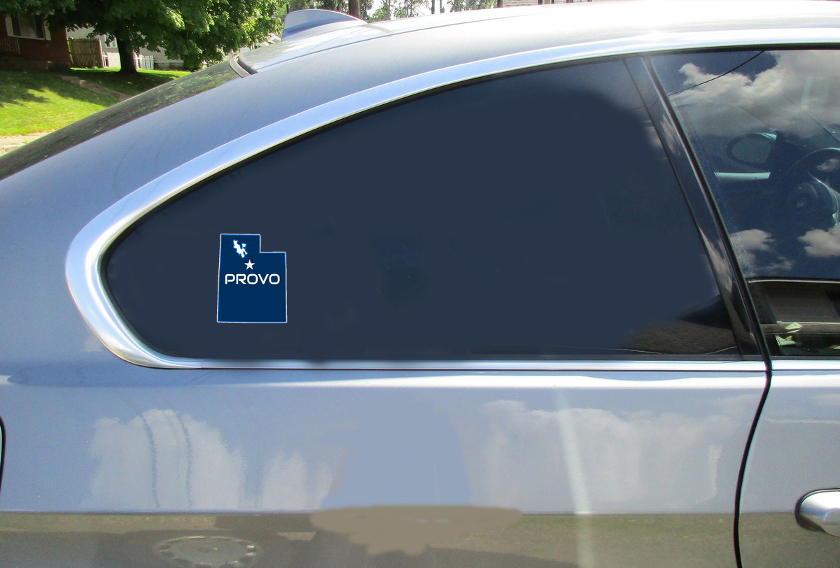 Provo Utah State Shaped Sticker - Car Decals - U.S. Custom Stickers