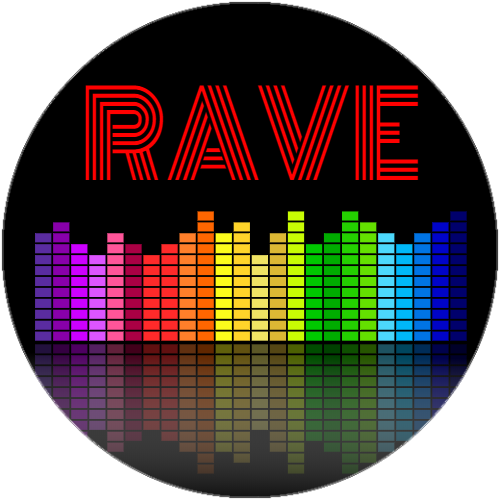 Rave Music Festival Circle Decal - U.S. Customer Stickers