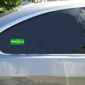Recycle Green Sticker - Car Decals - U.S. Custom Stickers