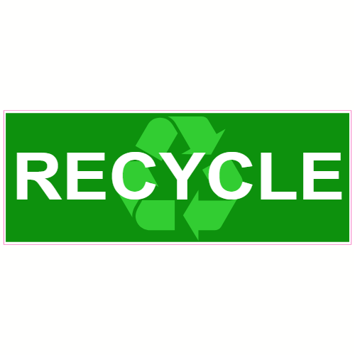 Recycle Green Decal - U.S. Customer Stickers