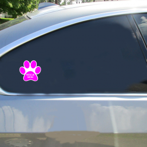 Rescue Mom Paw Print Sticker - Car Decals - U.S. Custom Stickers