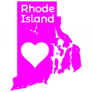 Rhode Island Heart State Decal - U.S. Customer Stickers