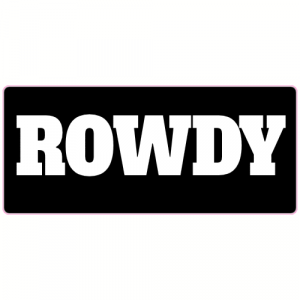 Rowdy Black Sticker - U.S. Custom Stickers