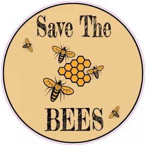 Save The Bees Sticker - U.S. Custom Stickers