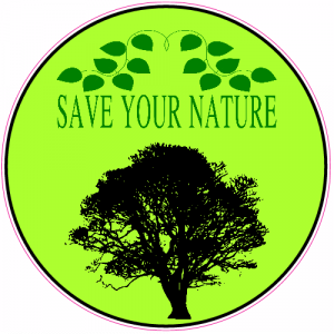 Save Your Nature Tree Circle Sticker - U.S. Custom Stickers