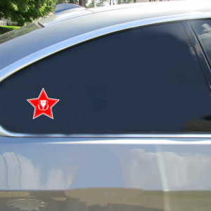 Second Place Red Star Sticker - Car Decals - U.S. Custom Stickers